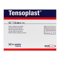 Tensoplast 7,5 cm x 4,5 Meter: Elastischer Pflasterverband (Schachtel mit 12 Einheiten) Tensoplast 7,5 cm x 4,5 Meter: Elastischer Pflasterverband (Schachtel mit 12 Einheiten)